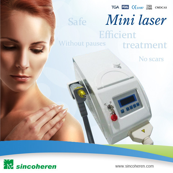 Maszyna do usuwania Mini Laser Tattoo z dużymi LCD do napinania skóry / usuwanie Reflecks